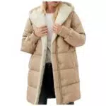 Steppmantel Damen Teddyfleece - Eleganter Daunenmantel mit Kapuze für den Winter