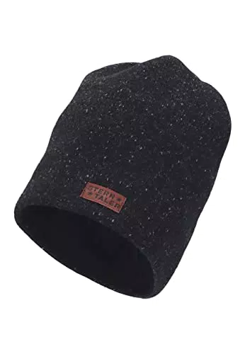 Sterntaler Baby Jungen Beanie Baby Slouch-Beanie Melange Mütze - Beanie Baby - gefüttert mit Baumwoll Fleece - mittelblau