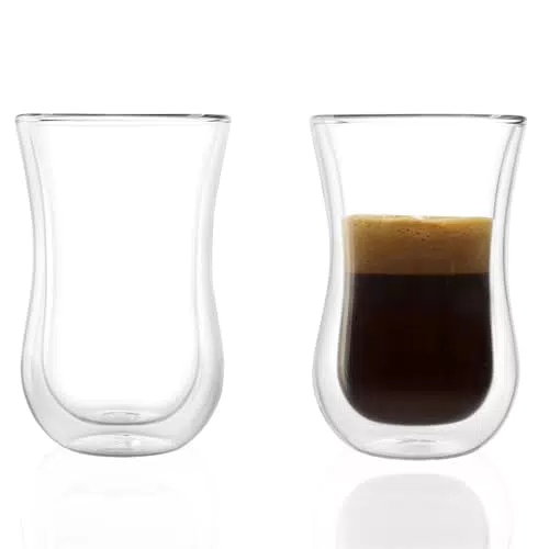 Stölzle Lausitz Doppelwandige Thermogläser für Espresso, Tee und Kaffee