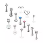 Sunligoo Lippenpiercing Labret Stecker für Tragus Helix Knorpel Schmuck 16G