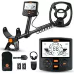 SUNPOW Metalldetektor Profi Set mit DSP Chip, wasserdichte Spule und 5 Modi