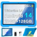 Tablet Android 10 Zoll mit 5G, 20GB RAM, 128GB ROM, Octa-Core, Kinder Tablet