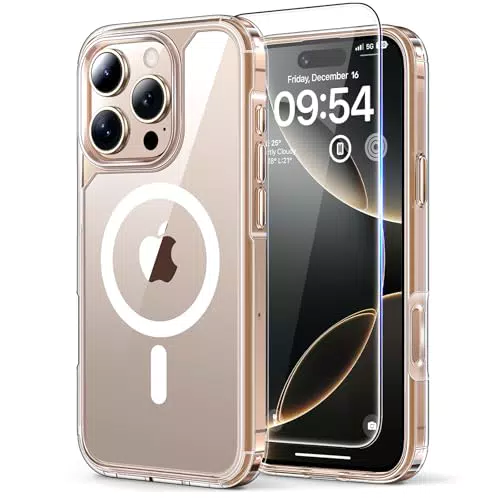 TAURI 3 in 1 iPhone 16 Pro Hülle, MagSafe kompatibel, schlank und stoßfest