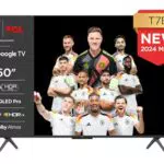 TCL 43T7B QLED Pro Fernseher 4K Ultra HD Smart TV mit Google TV und Dolby Atmos