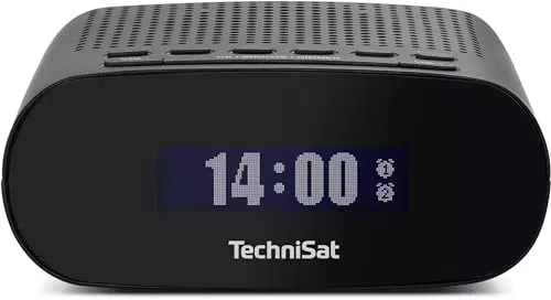 TechniSat TECHNIRADIO 50 - Kompakter DAB+ Radiowecker mit Dual-Alarm und USB-Netzteil