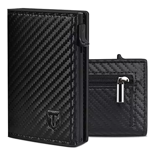 TEEHON Geldbörse Herren, Slim Wallet Kreditkartenetui