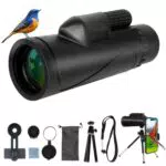 Bresser Monokular Teleskop 80x100 HD FMC BAK4 für Vogelbeobachtung und Jagd