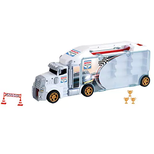 Theo Klein Bosch Car Service Sammelkoffer Truck mit Abfahrtsrampe für Kinder