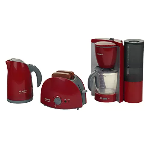 Theo Klein Bosch Frühstücksset – Toaster, Kaffeemaschine und Wasserkocher für Kinder