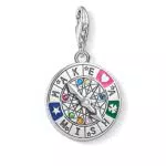 Thomas Sabo Charm-Anhänger Schicksalsrad Make a Wish 925 Sterling Silber