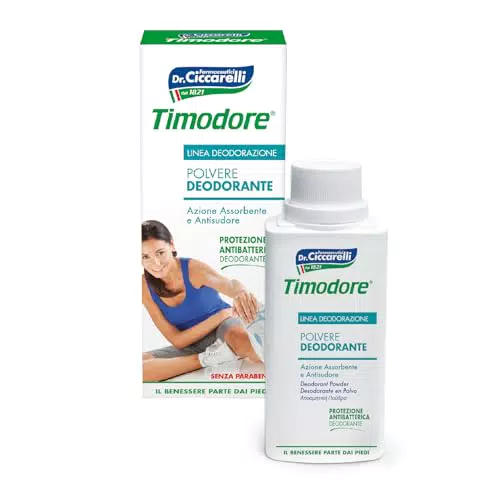 Timodore Deodorantpuder – Antibakterieller Schutz gegen übermäßiges Schwitzen