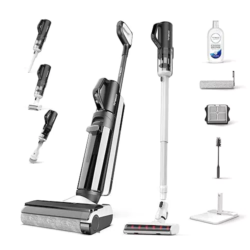 Tineco Floor One S5 Smart Nass-Trocken-Sauger mit iLoop Technologie - Kabelloser All-in-One Nass Trockensauger mit Dual-Tank-Design und Selbstreinigungsfunktion