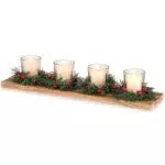 Romadedi Tischdeko Weihnachten – Vintage Kerzenständer für festliche Dekoration