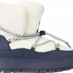Tommy Hilfiger Damen Stiefel Winterstiefel, Blau