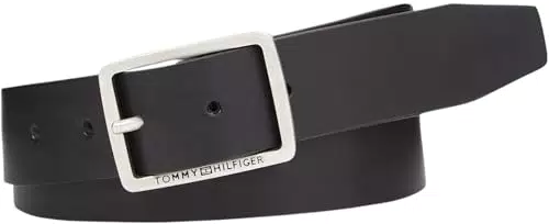 Tommy Hilfiger Herren Gürtel Jeans Buckle Ledergürtel 3.5 cm