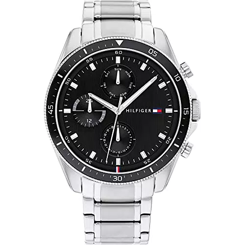 Tommy Hilfiger Herren Multifunktionale Quarz-Uhr 44mm - Modell 1791837
