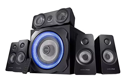 Trust Gaming GXT 629 Tytan 2.1 PC Lautsprecher mit Subwoofer - Gaming Lautsprecher für PC, Laptop, Tablet - Schwarz