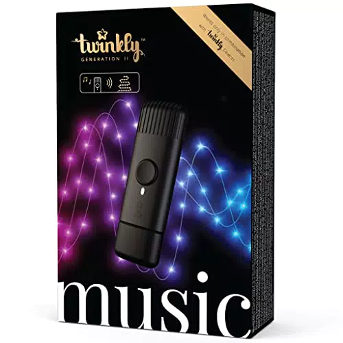 Twinkly Music Sound Sensor für LED-Lichter – Bluetooth und Wi-Fi App-Synchronisierung