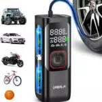UABRLA Elektrische Luftpumpe 160PSI mit LCD-Display und LED Taschenlampe