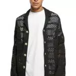 Urban Classics Herren Crocheted Cardigan Jacke