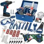 Vanplay Werkzeugkoffer für Kinder mit elektrischer Bohrmaschine und Werkzeuggürtel