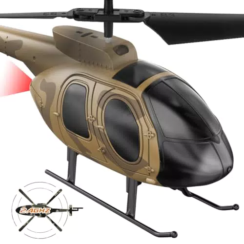 VATOS Ferngesteuerter Hubschrauber mit Gyro – Militär RC Spielzeug für Jungen und Erwachsene