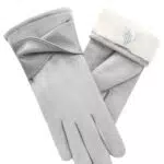 Vislivin Winterhandschuhe Damen Touchscreen Wildleder gefüttert