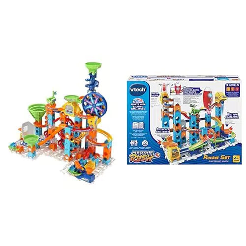 VTech Marble Rush Ultimate Set XL100 – Interaktive Murmelbahn für Kinder 4-12 Jahre