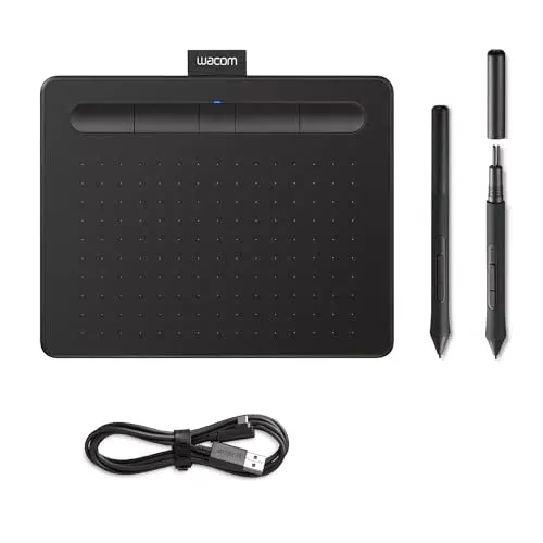 Wacom Intuos M Stift-/Mobiles Zeichentablett pistazie - Ideal für Home-Office & E-Learning