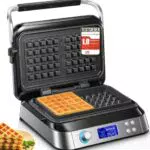 Cremesso Doppelwaffeleisen 1600 W mit 5 Programmen und LCD Display