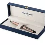 Waterman Expert Kugelschreiber mit Ruthenium-Zierteilen in Geschenkbox