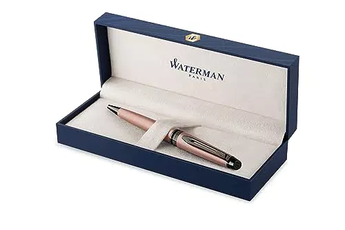 Waterman Expert Kugelschreiber mit Ruthenium-Zierteilen in Geschenkbox