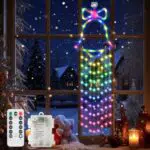 Diealles Weihnachtsbeleuchtung Fenster mit 8 Modi - Batteriebetriebene Lichterkette