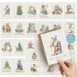 Tierisch Schön Weihnachtskarten Set – A6 Grußkarten für Kinder und Freunde