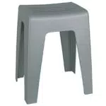 WENKO Badhocker Kumba – Moderner Kunststoffhocker, belastbar bis 120 kg