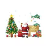 WINOMO Wandtattoos Weihnachtsdeko für ein festliches Zuhause