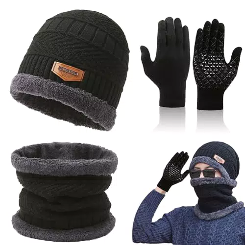 Wintermütze Kinder Set von [Marke] – Mütze, Schal und Handschuhe für den Winter