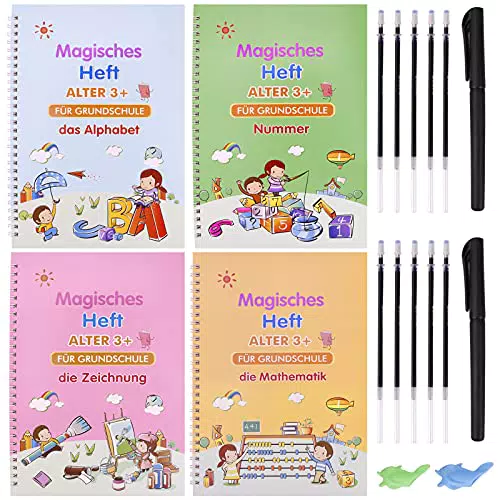 Winthai Magisches Übungsheft für Kinder – Kalligraphie und Zeichnung