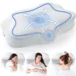 XJIANFU Orthopädisches Nackenstützkissen aus Memory Foam für Seitenschläfer