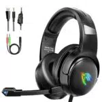YINSAN Gaming Headset mit Mikrofon, Surround Sound und Geräuschunterdrückung