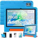 ZIOVO Kinder Tablet 10 Zoll Android 14, 20 GB RAM, 128 GB ROM, WiFi 6, Octa-Core