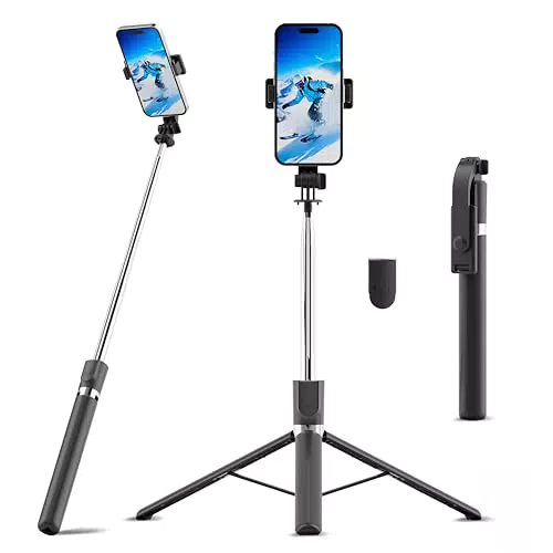 Brandname 3-in-1 Selfie Stick Stativ aus Aluminium mit Bluetooth-Fernbedienung