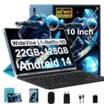 DEERTiME Android 14 Tablet 10 Zoll, 20GB RAM, 128GB ROM, 8-Core, WLAN 6, GMS