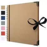 Fotoalbum selbstgestalten von [Brand] – Scrapbook mit 60 braunen Seiten