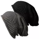 Damen Wintermütze Slouch Beanie mit Fleece Innenfutter - Warme Strickmütze