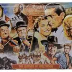 Hollyywood Retro Blechschild für Filmfans – Deko Kino Schild aus Stahlblech