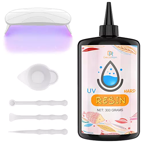 UV-Harz Set mit Lampe – Kristallklarer Epoxidharz für DIY Schmuckherstellung