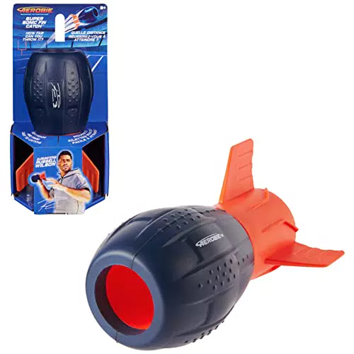 Aerobie Super Sonic Fin Catch Football – Outdoor-Spielzeug für Kinder und Erwachsene