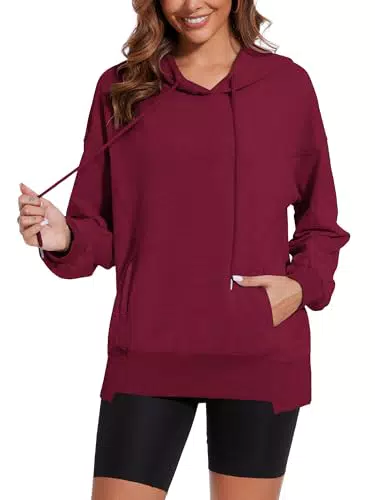 ALIMASHA Damen Oversized Hoodie, Crewneck Langarm Pullover für Leggings