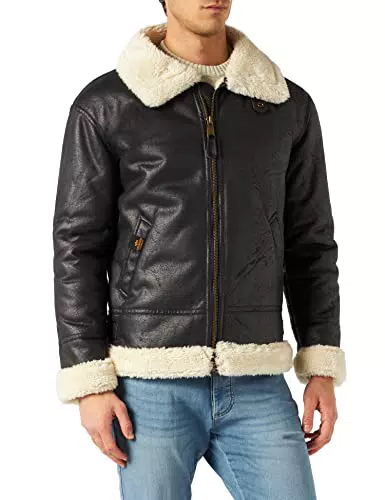 Alpha Industries Herren B3 FL Lederjacke